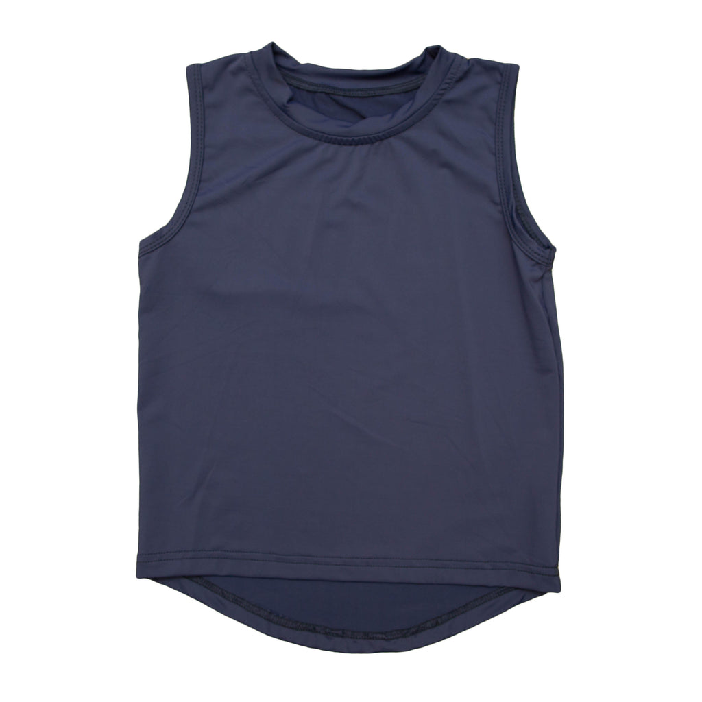 YOUTH Navy Blue High Low Tank