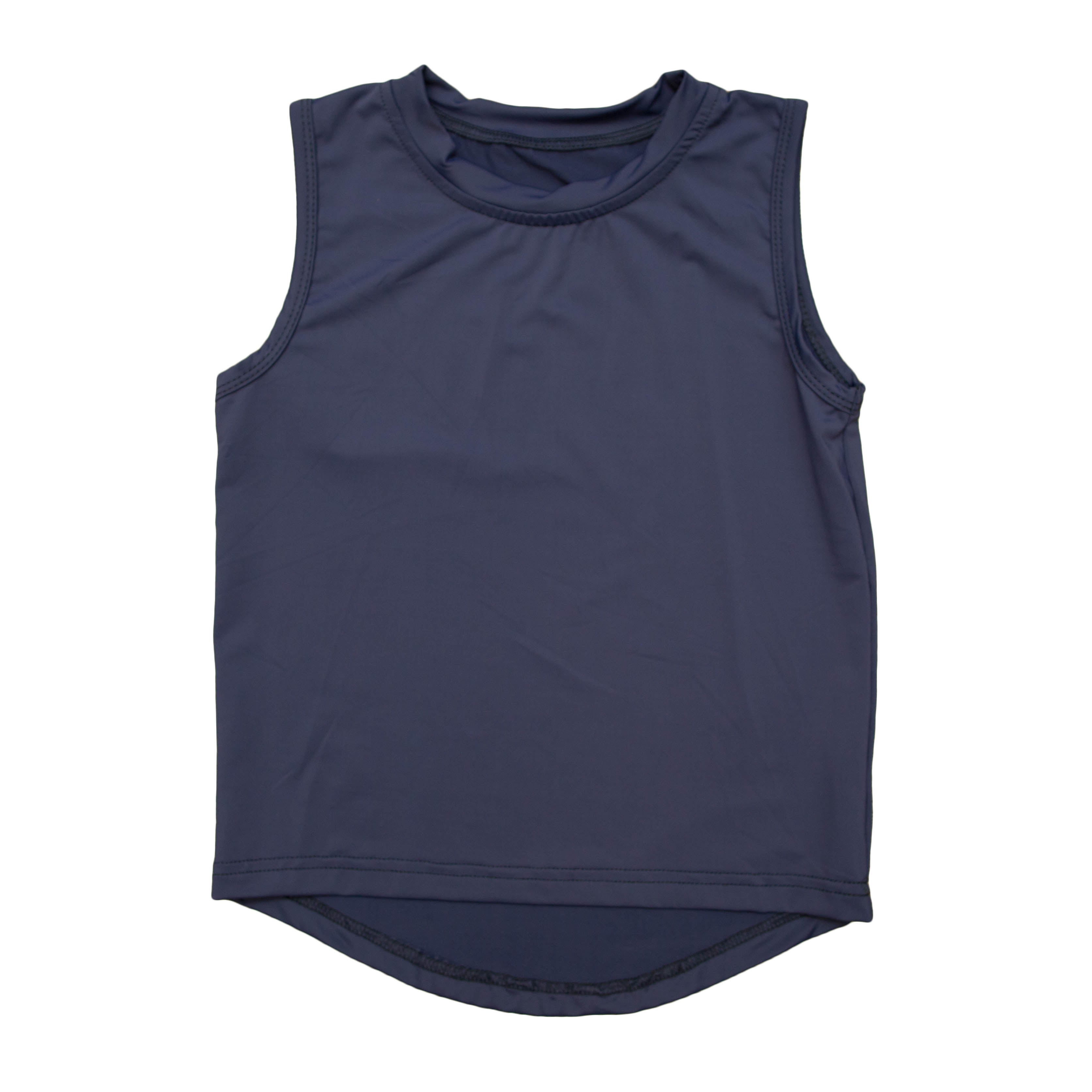YOUTH Navy Blue High Low Tank