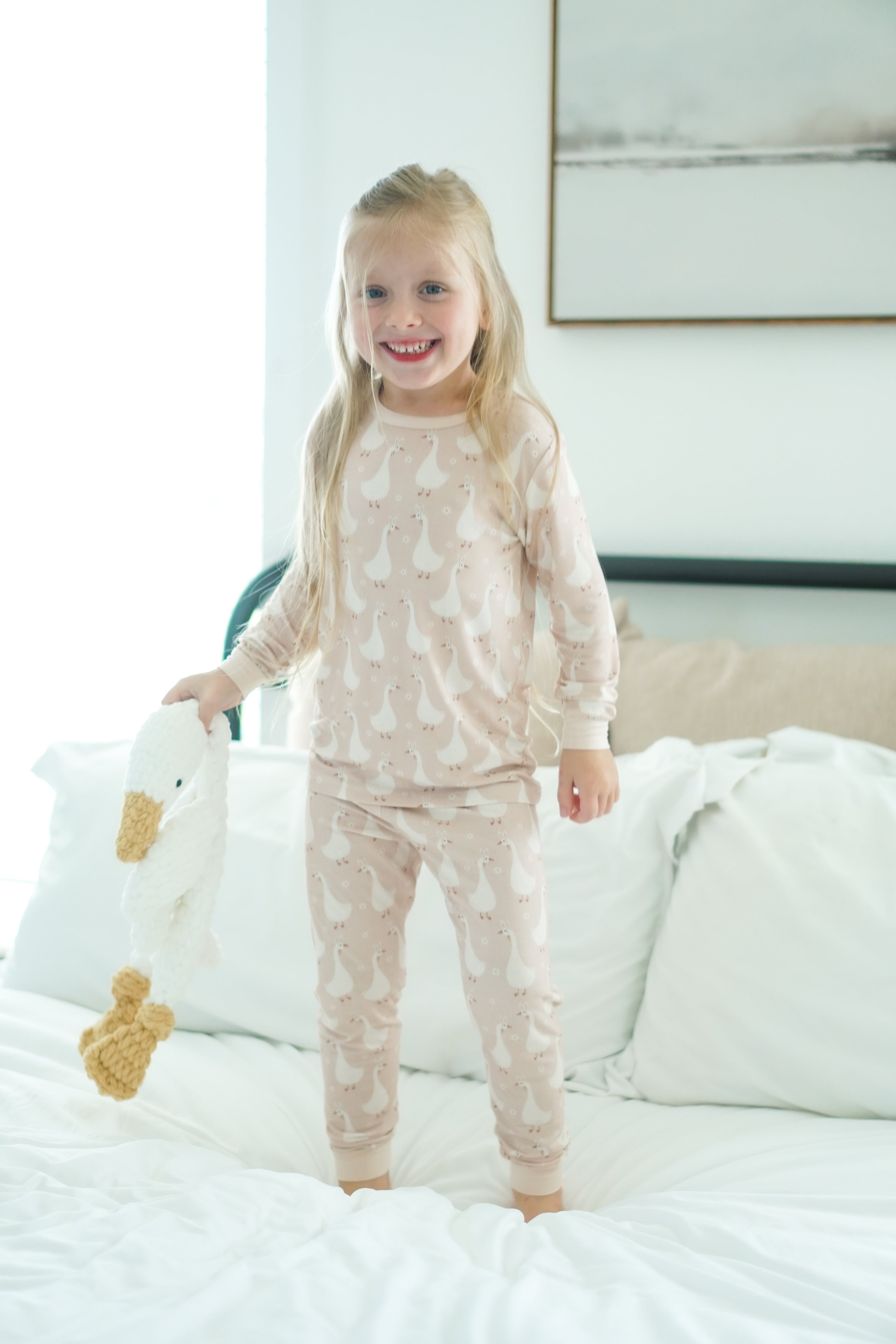 Unisex Silly Goose on the Loose 2pc Bamboo Pajamas